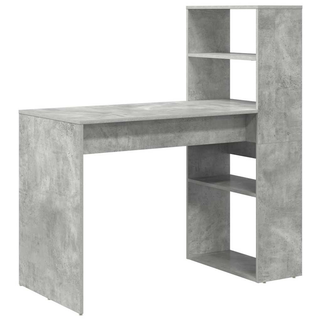 Stol Betonski sivi 113 x 54 x 120 cm Konstruirano drvo