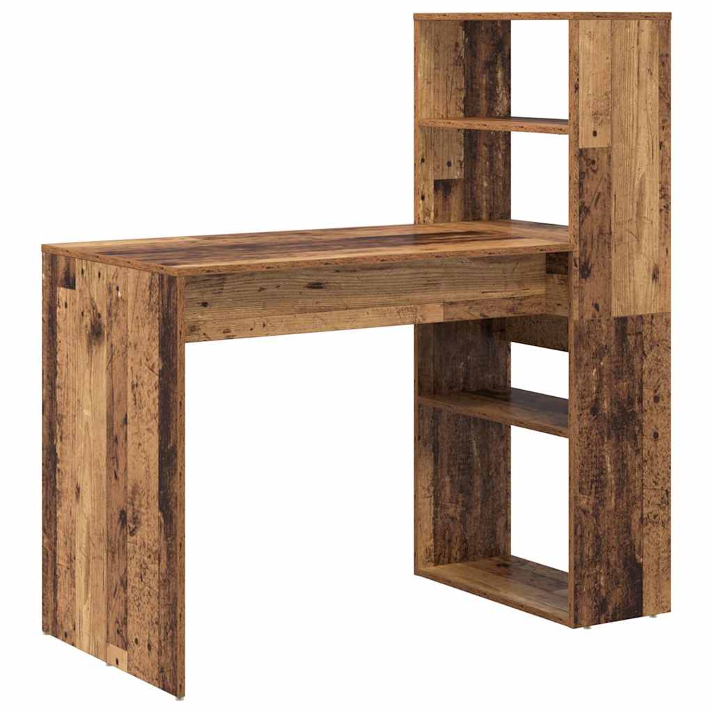 Stol s policom Staro drvo 113 x 54 x 120 cm Konstruirano drvo