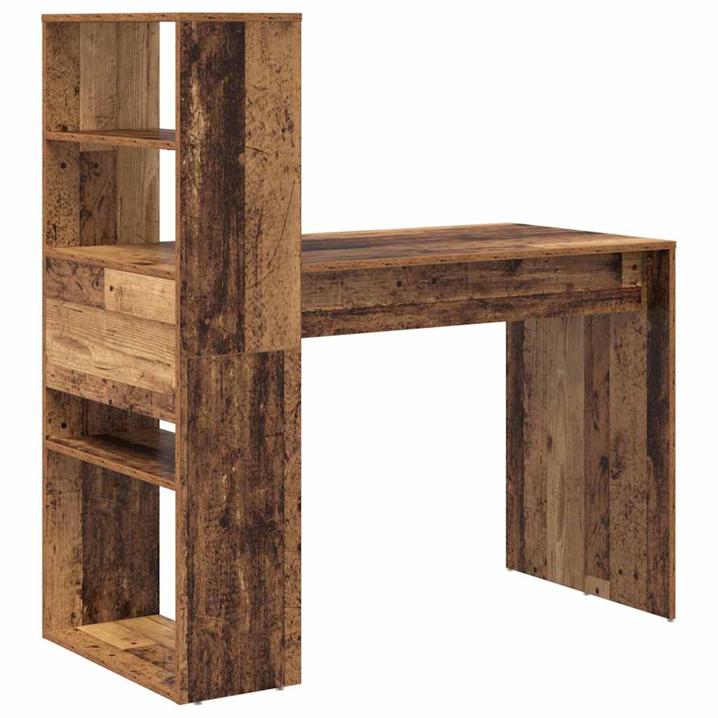 Stol s policom Staro drvo 113 x 54 x 120 cm Konstruirano drvo