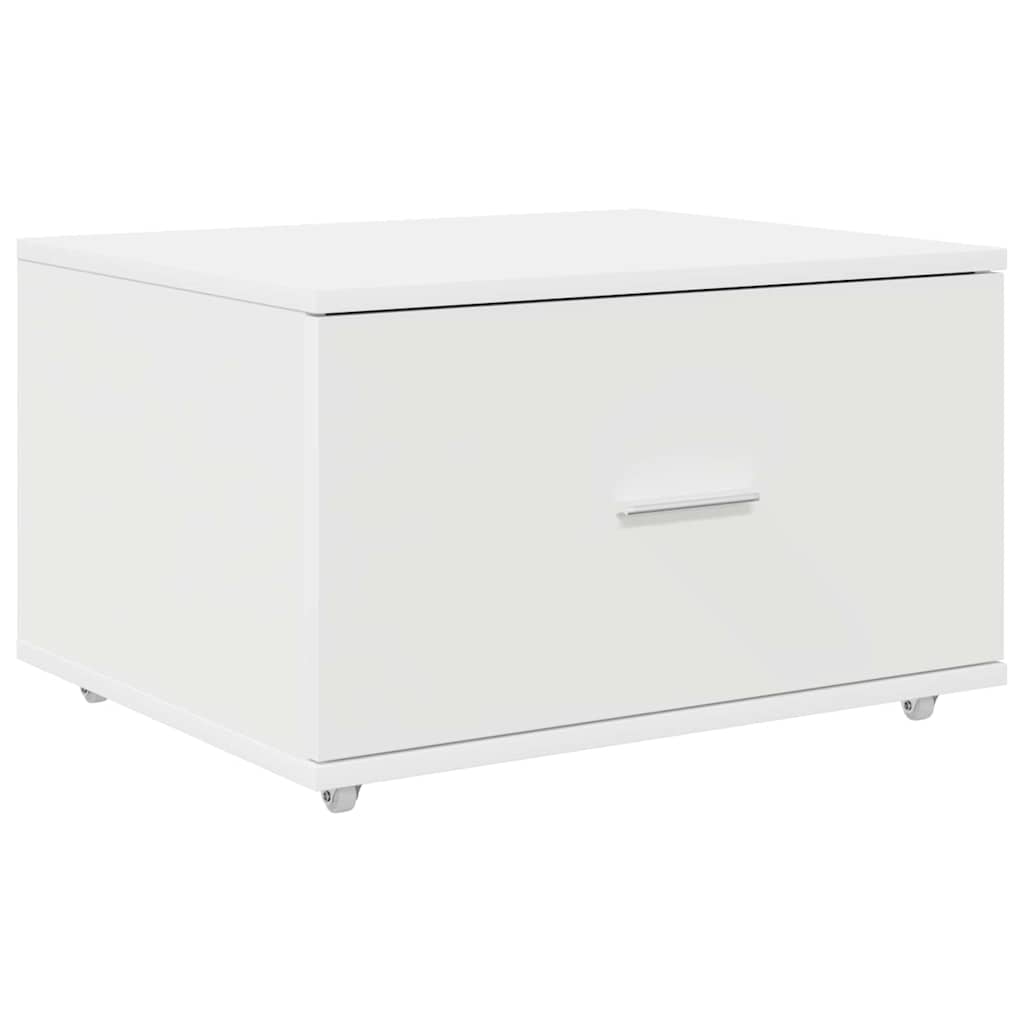 Ormar s ladicama s kotačem Bijelo 55 x 45 x 31 cm