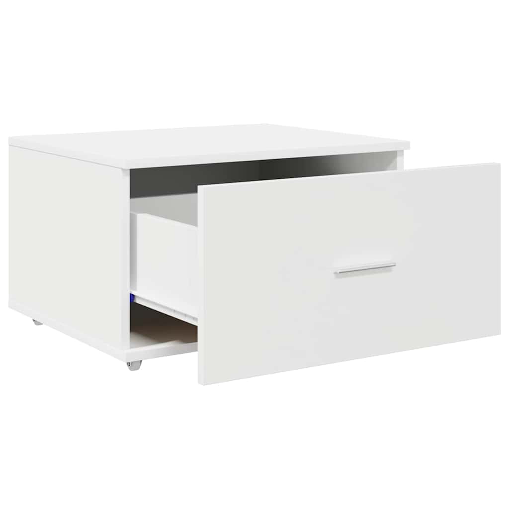 Ormar s ladicama s kotačem Bijelo 55 x 45 x 31 cm