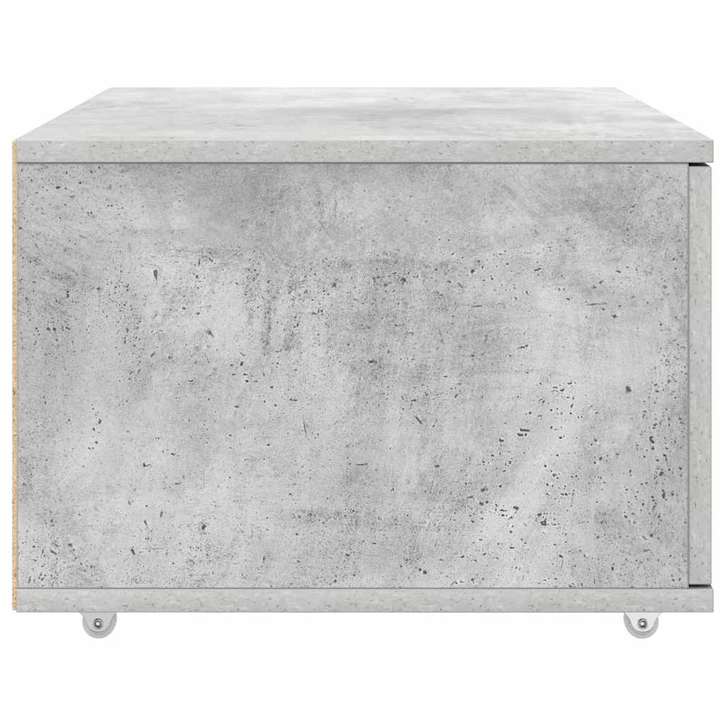 Ormar s ladicama s kotačem Betonski sivi 55 x 45 x 31 cm