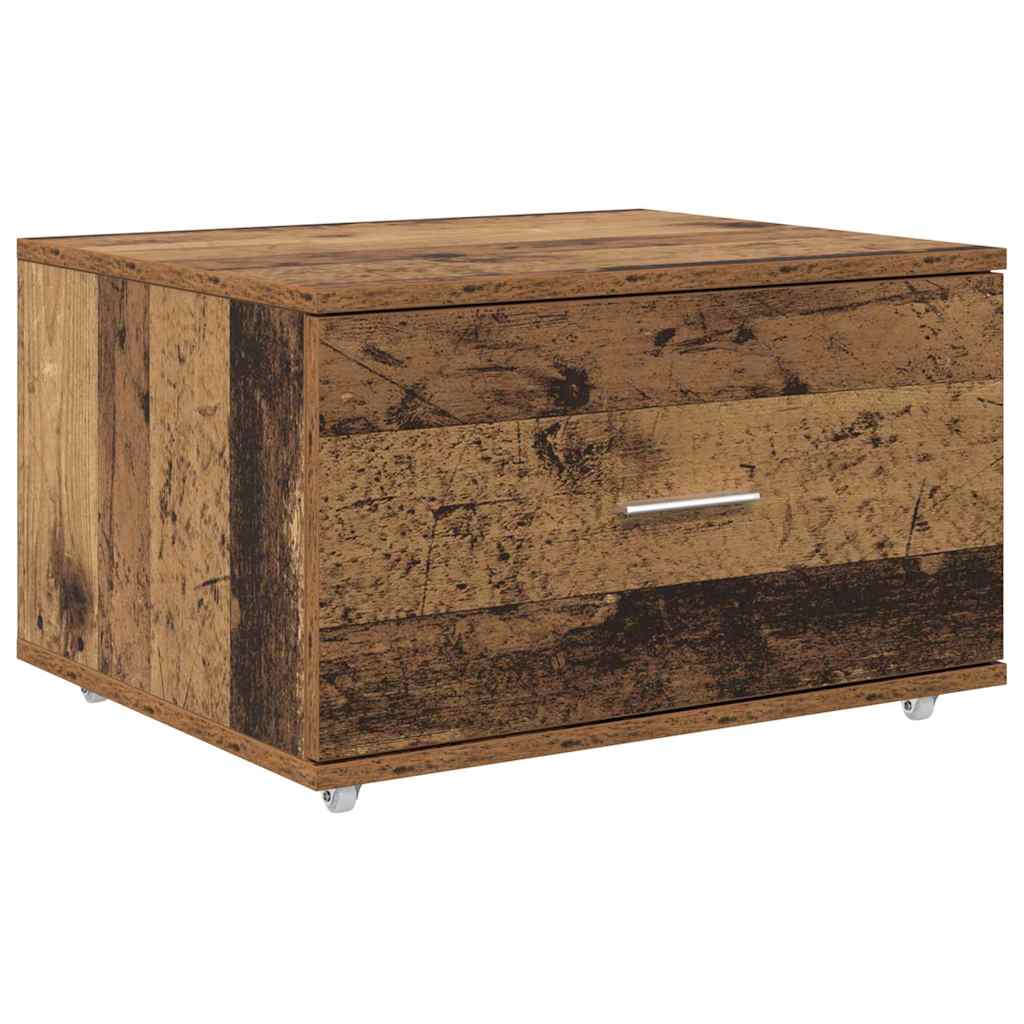 Ormar s ladicama s kotačem Staro drvo 55 x 45 x 31 cm