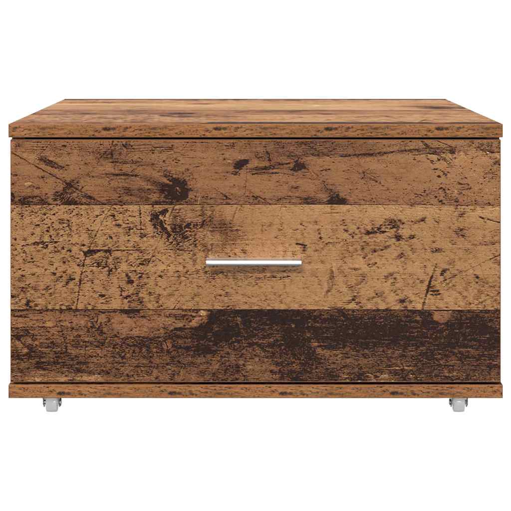 Ormar s ladicama s kotačem Staro drvo 55 x 45 x 31 cm
