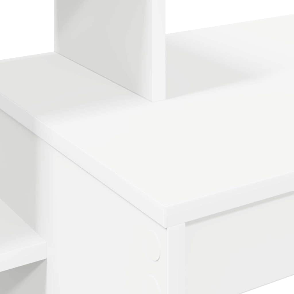 Stol s policom Bijelo 100 x 40 x 90 cm Konstruirano drvo