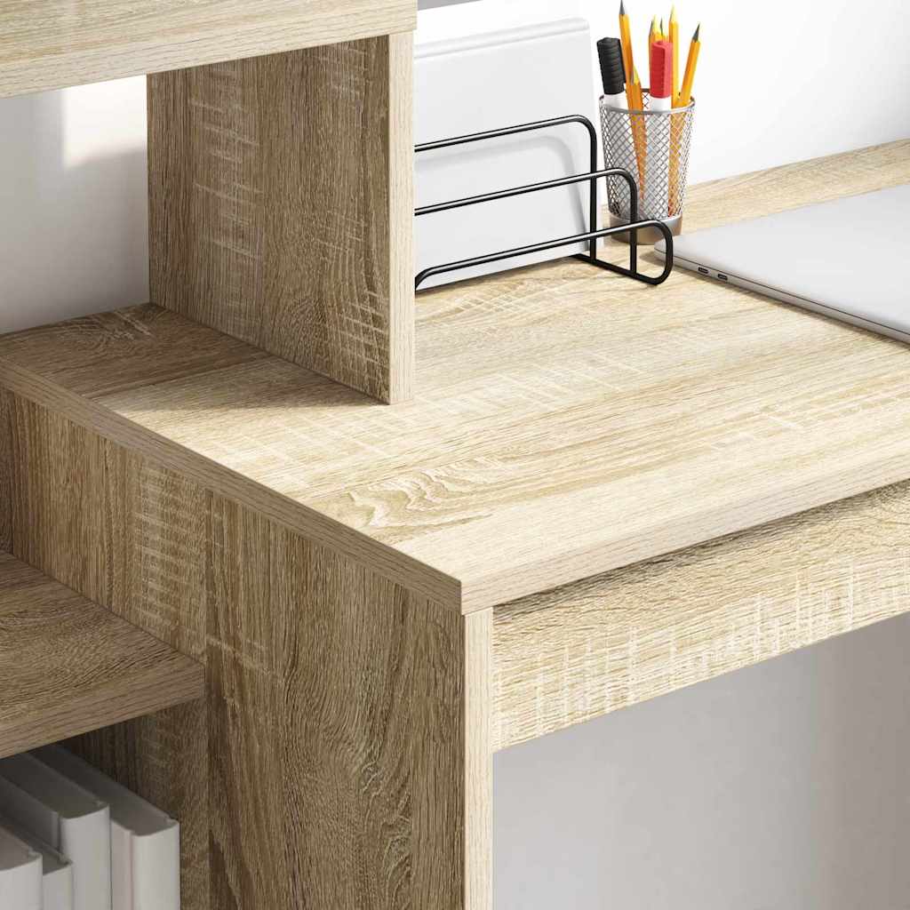 Stol s policom Sonoma hrast 100 x 40 x 90 cm Konstruirano drvo