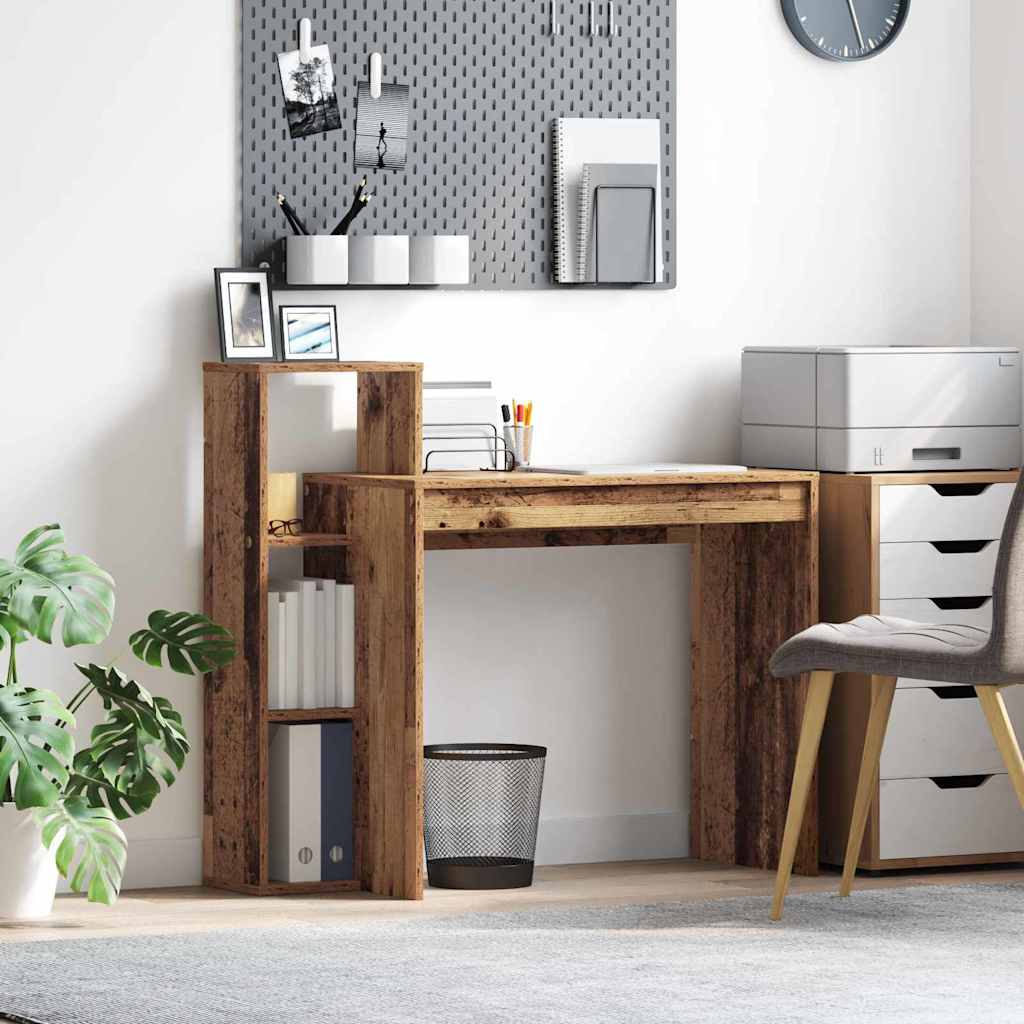 Stol s policom Staro drvo 100 x 40 x 90 cm Konstruirano drvo