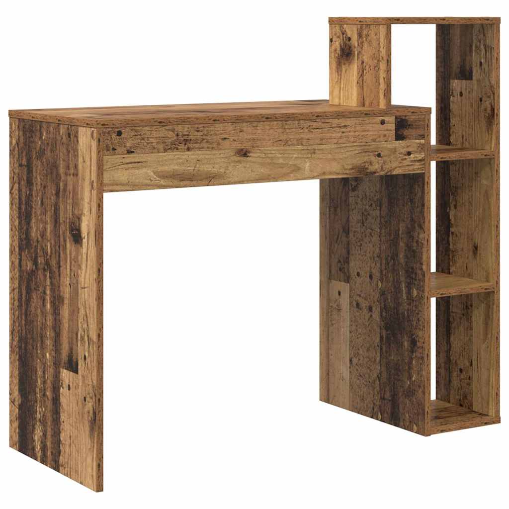 Stol s policom Staro drvo 100 x 40 x 90 cm Konstruirano drvo