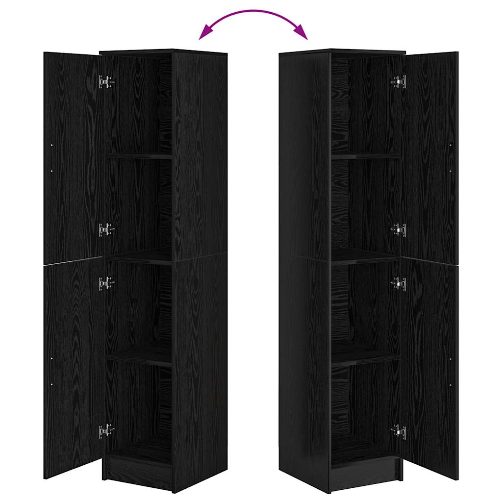 Highboard Crni hrast 35 x 39 x 168 cm