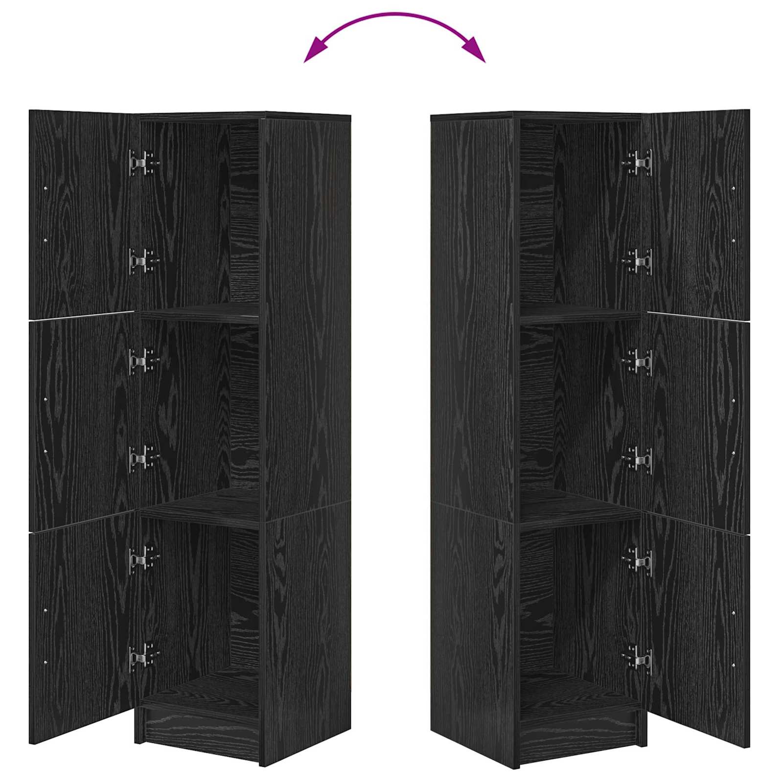 Highboard Crni hrast 31.5 x 32 x 122.5 cm