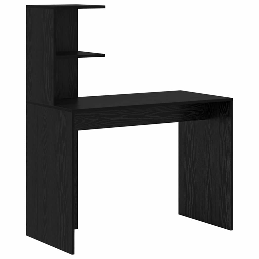 Stol s policom Crni hrast 102 x 50 x 124 cm Konstruirano drvo