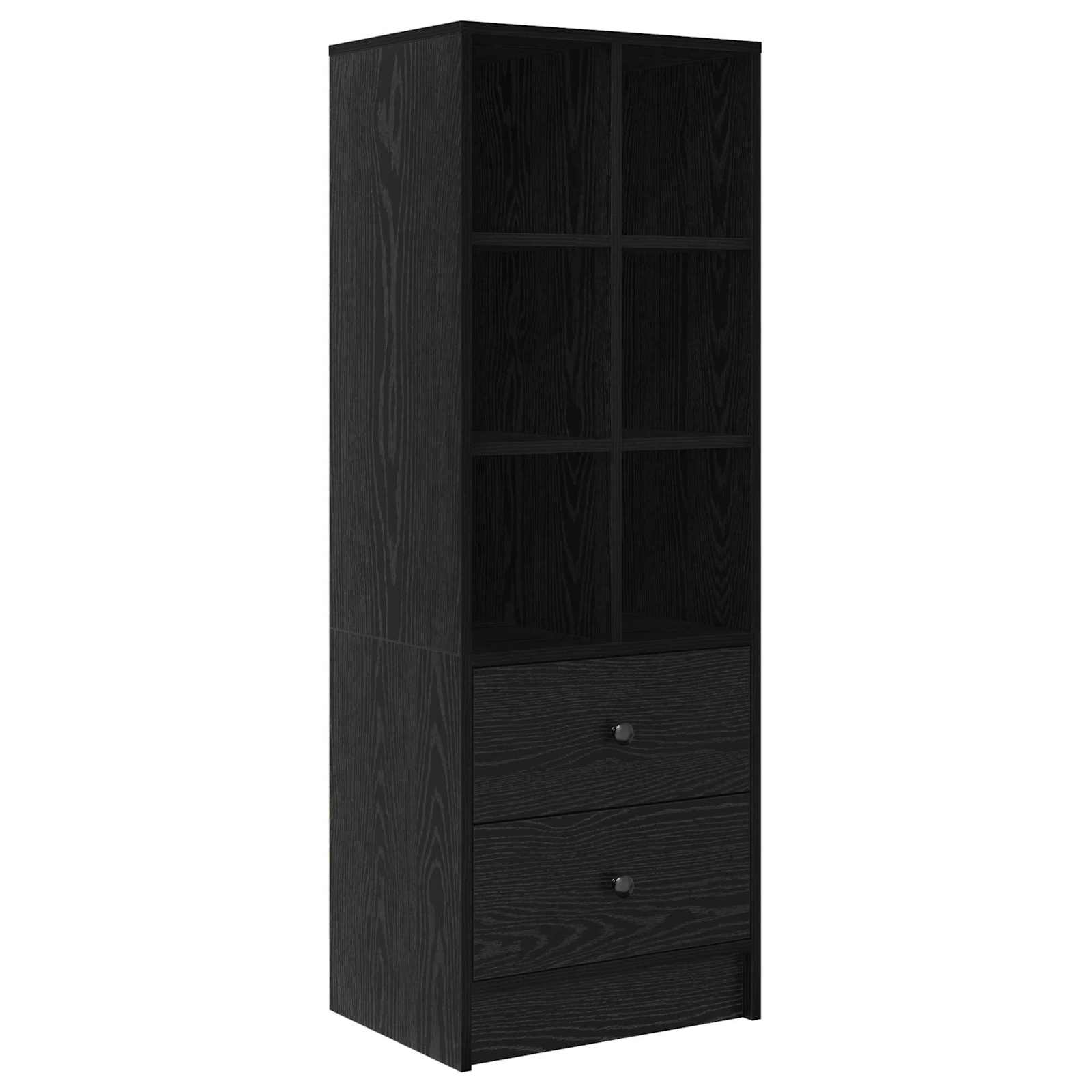 Highboard s ladicama Crni hrast 45,5 x 34 x 127 cm