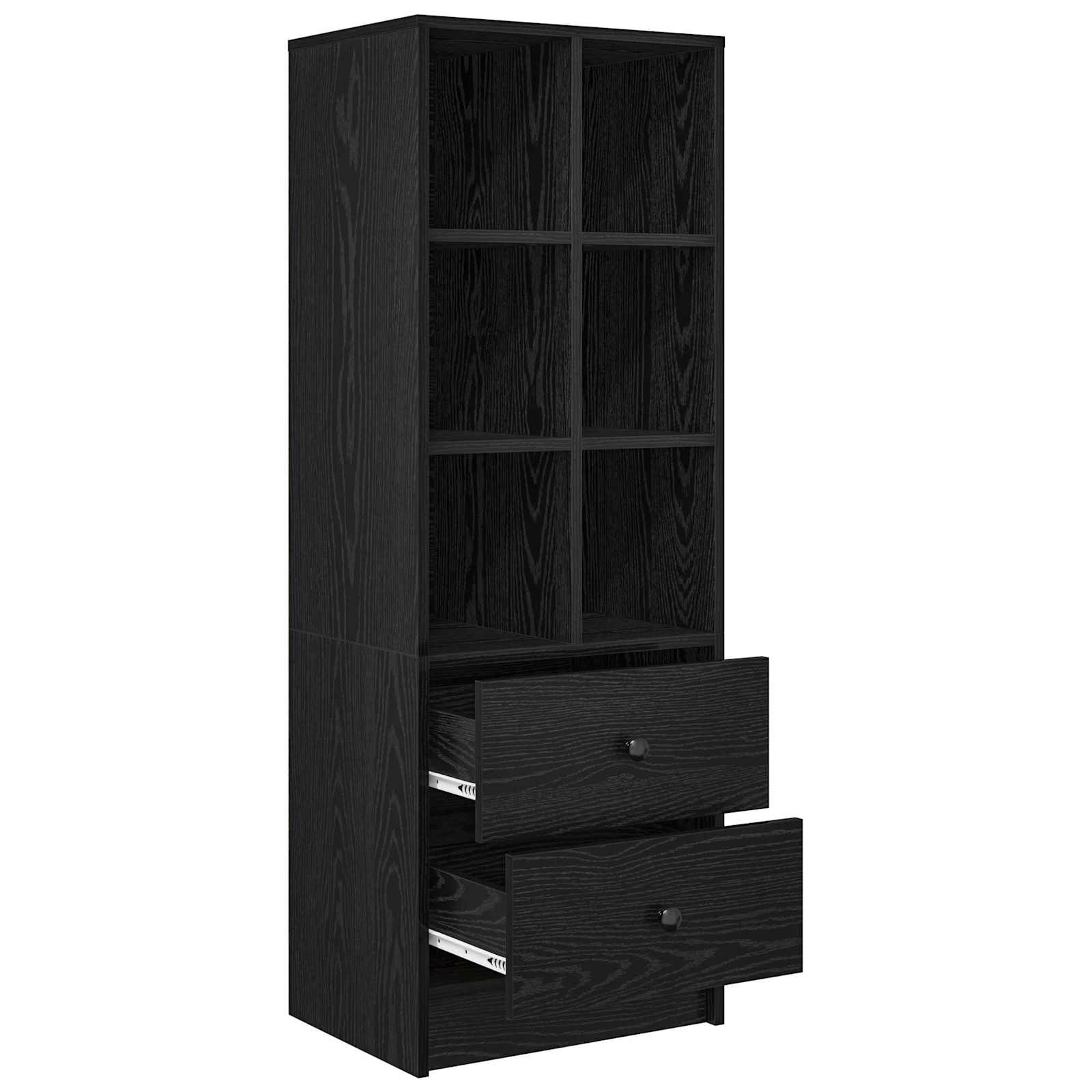 Highboard s ladicama Crni hrast 45,5 x 34 x 127 cm