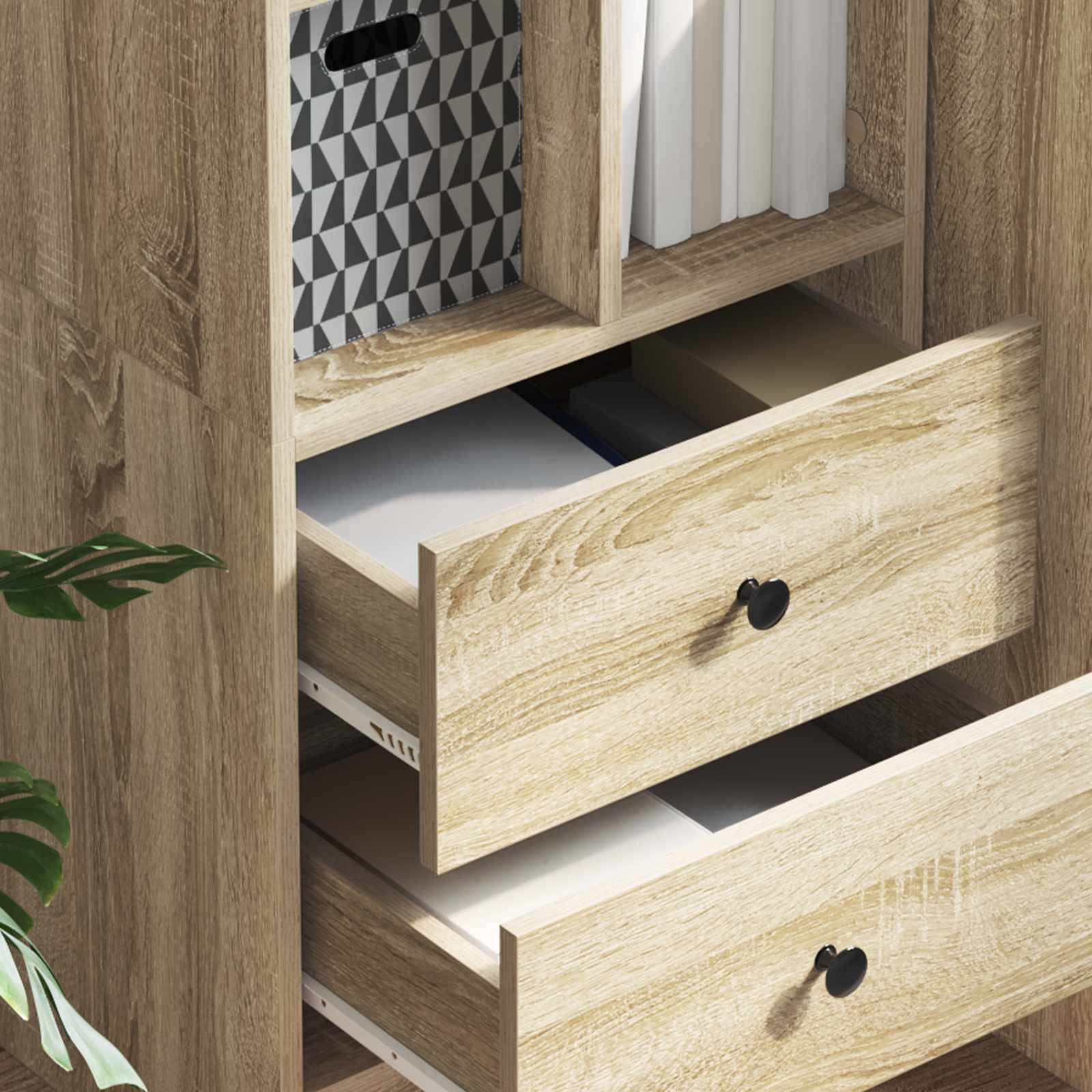 Highboard s ladicama Sonoma hrast 45,5 x 34 x 127 cm