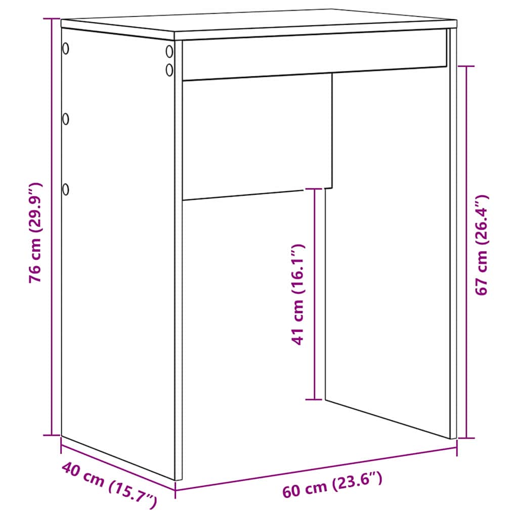 Stol Bijelo 60 x 40 x 76 cm