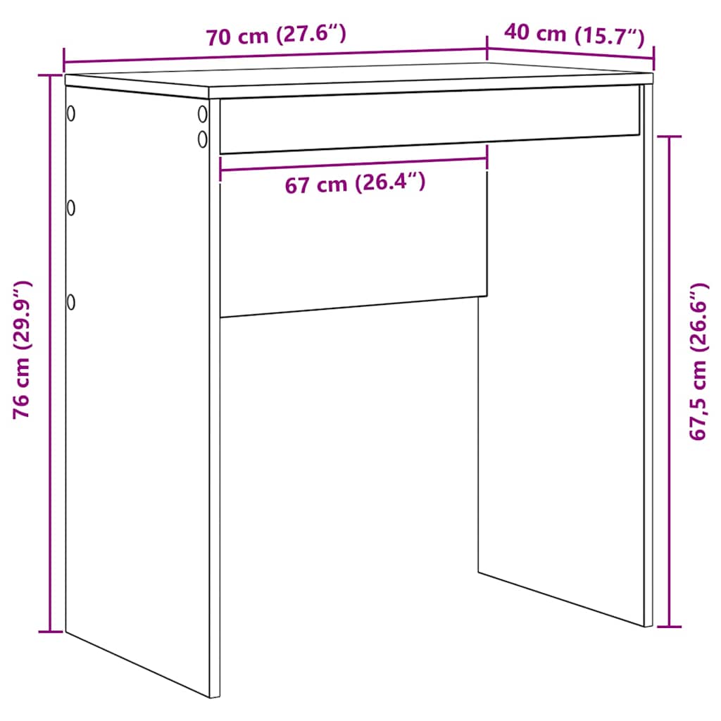 Stol Ostalo sonoma hrast 70 x 40 x 76 cm Konstruirano drvo