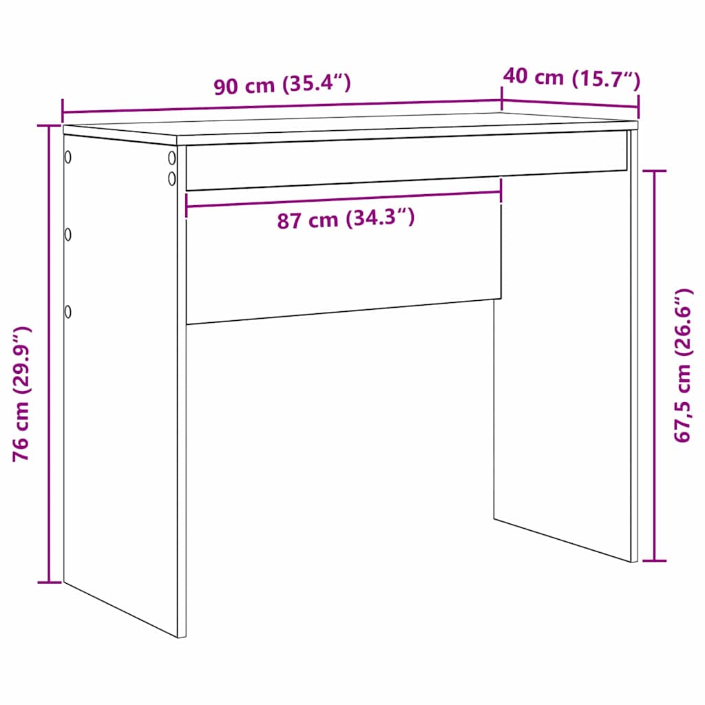 Stol Siva Sonoma 90 x 40 x 76 cm