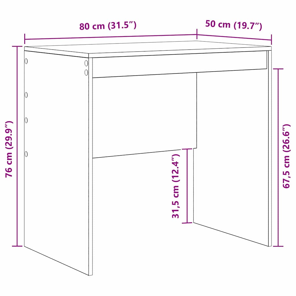 Stol Bijelo 80 x 50 x 76 cm
