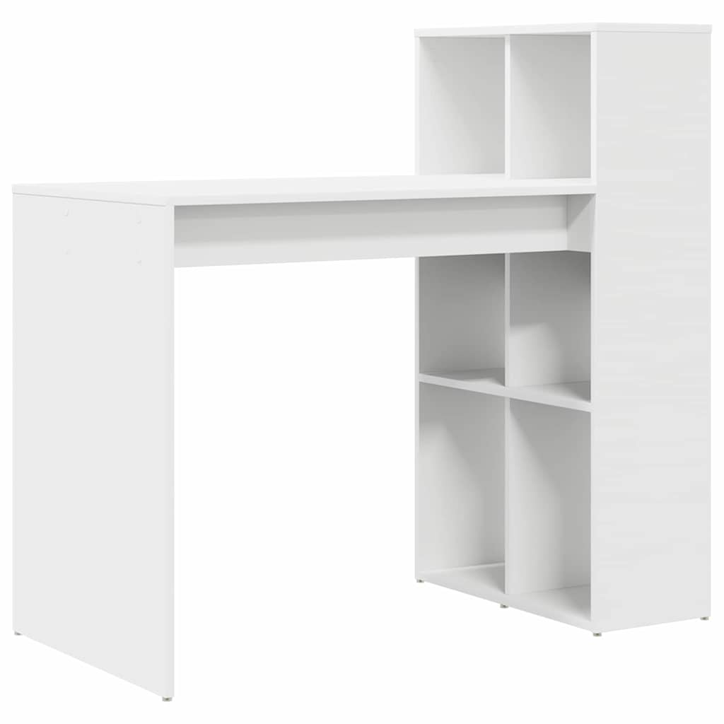 Stol s policom Bijelo 108 x 55 x 103.5 cm Konstruirano drvo