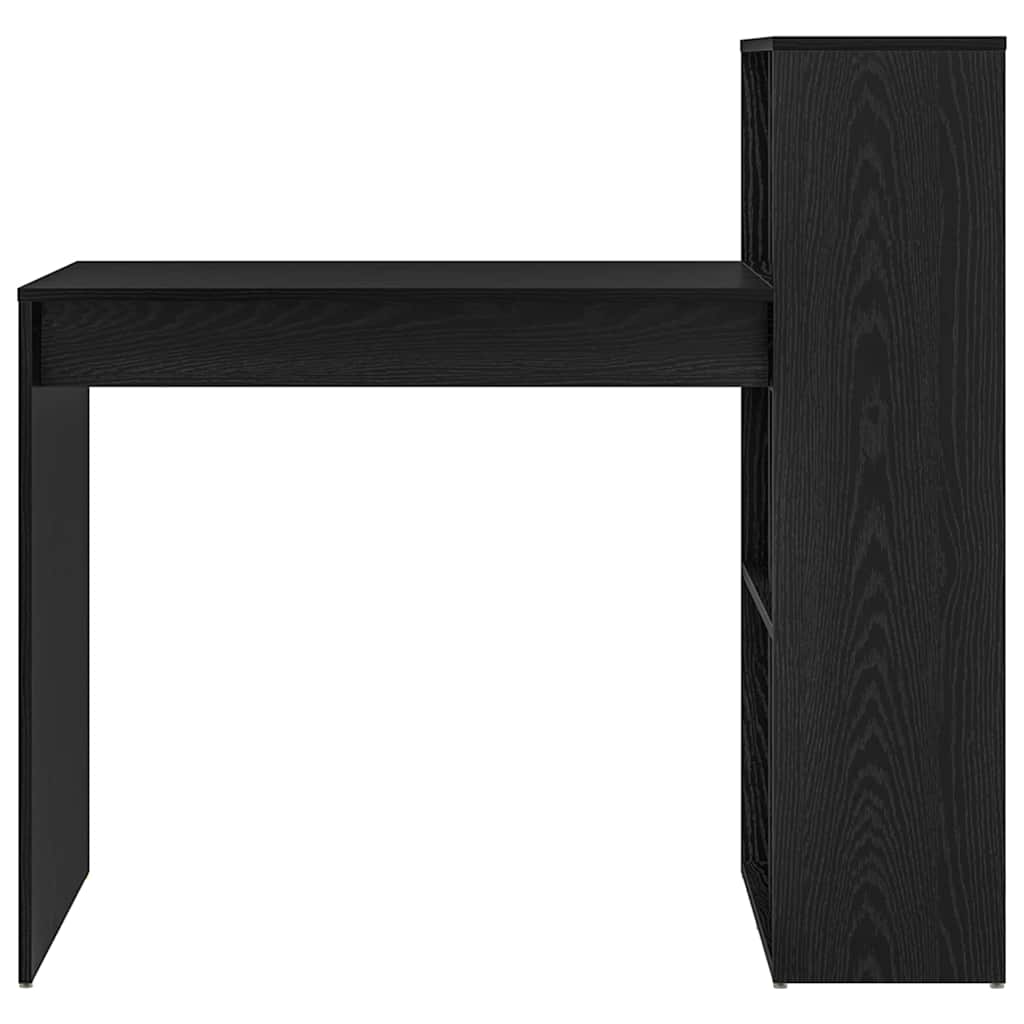 Stol s policom Crni hrast 108 x 55 x 103.5 cm Konstruirano drvo