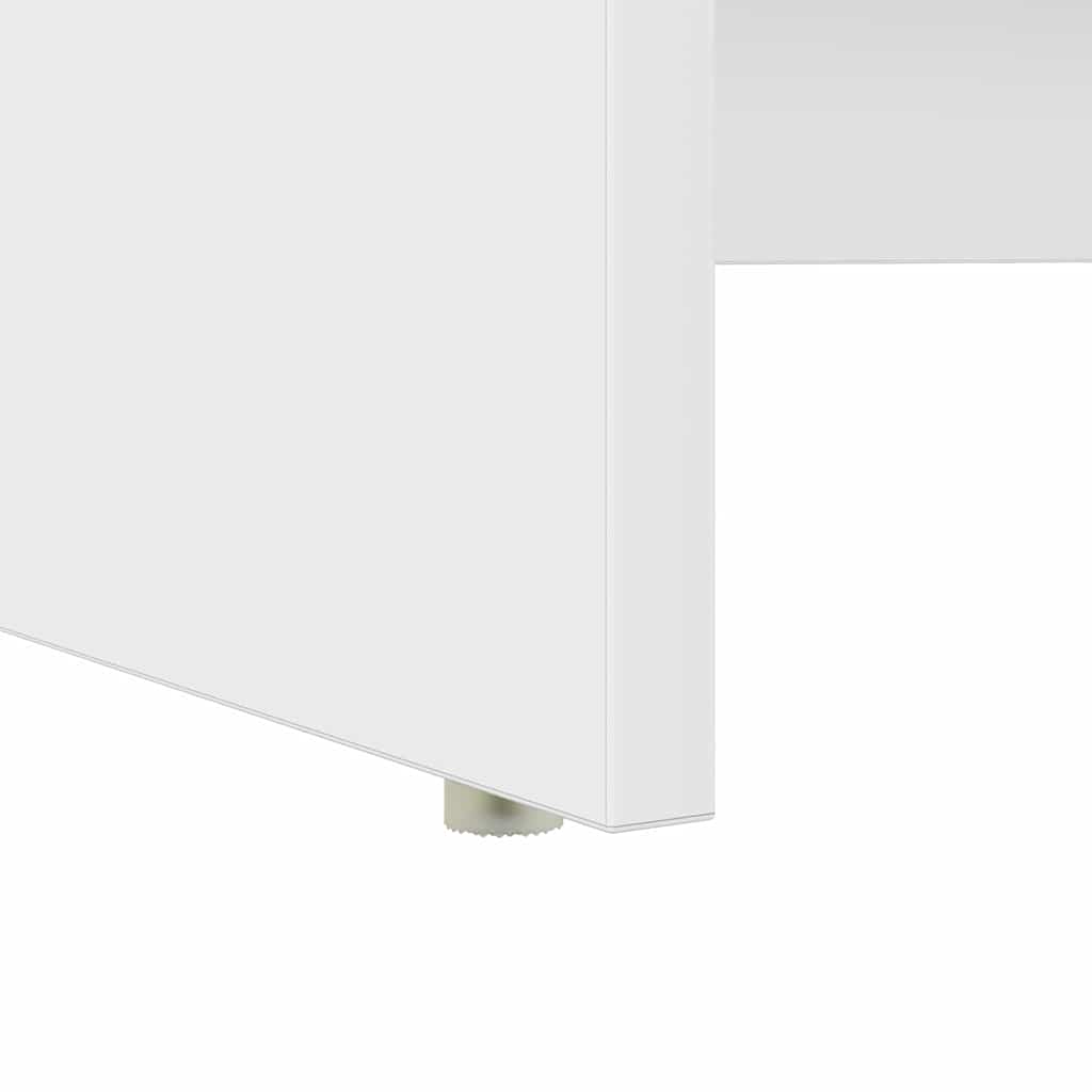 Stol s ladicama Bijelo 120,5 x 44 x 88,5 cm Konstruirano drvo