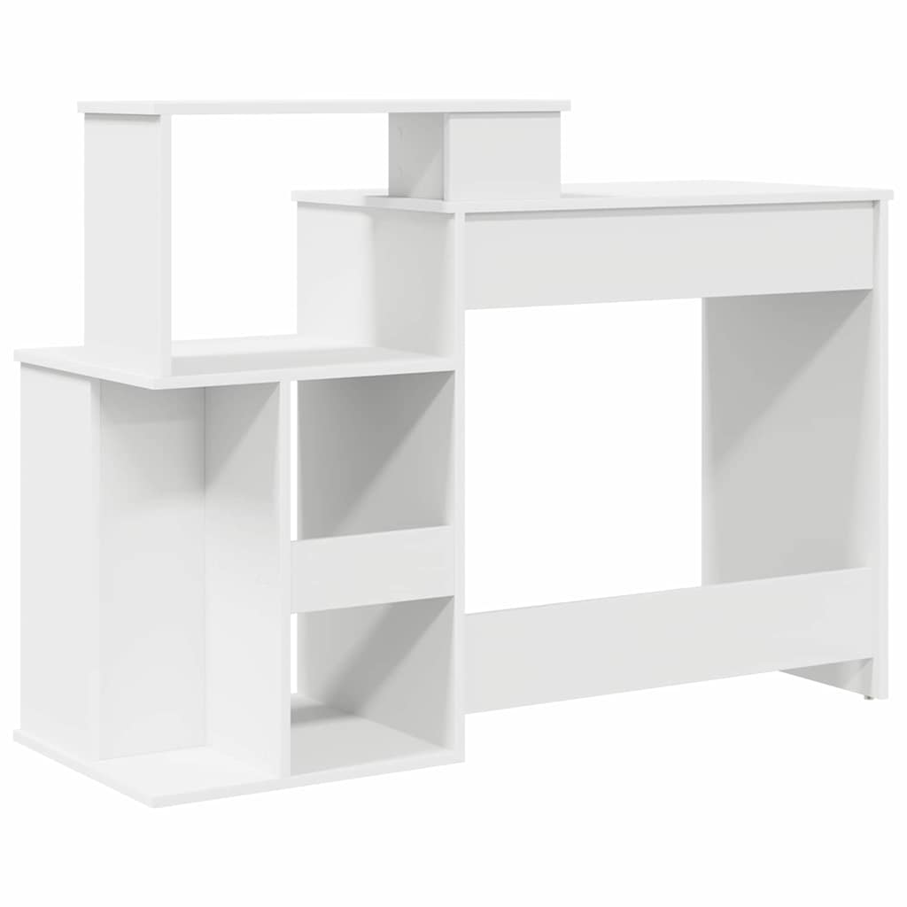 Stol s ladicama Bijelo 120,5 x 44 x 88,5 cm Konstruirano drvo