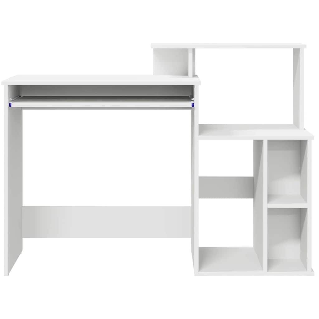 Stol s ladicama Bijelo 120,5 x 44 x 88,5 cm Konstruirano drvo