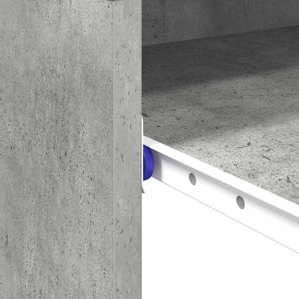 Stol Betonski sivi 77.5 x 43 x 79 cm Konstruirano drvo
