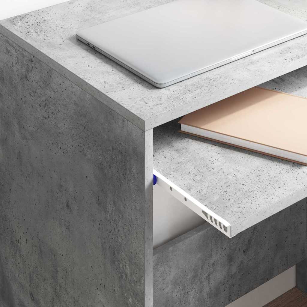 Stol Betonski sivi 77.5 x 43 x 79 cm Konstruirano drvo