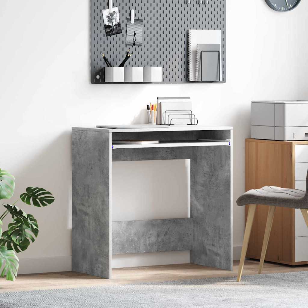 Stol Betonski sivi 77.5 x 43 x 79 cm Konstruirano drvo