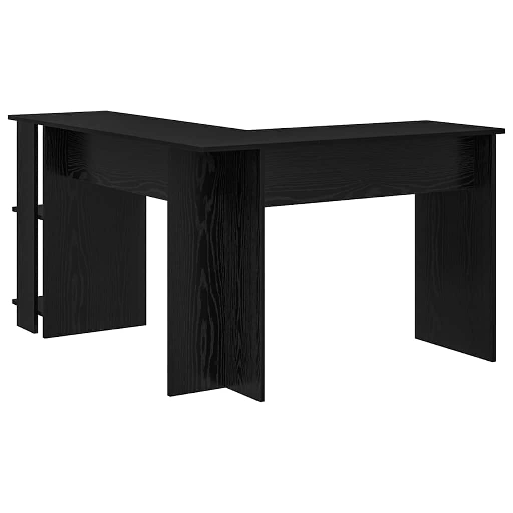 Kutni stol Crni hrast 140 x 113,5 x 75 cm Konstruirano drvo