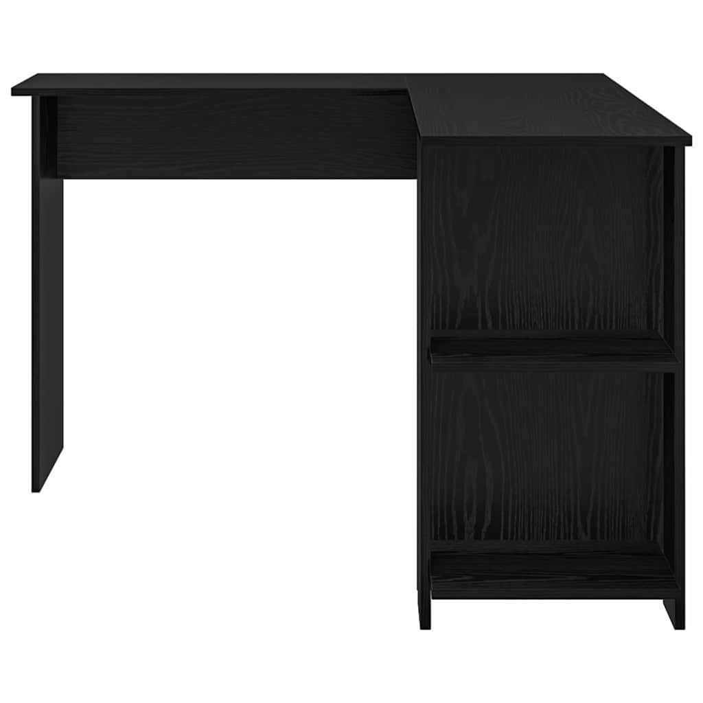 Kutni stol Crni hrast 140 x 113,5 x 75 cm Konstruirano drvo