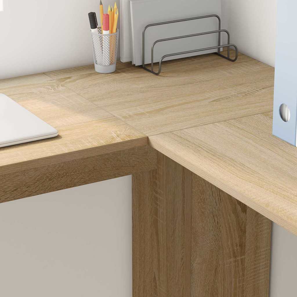 Kutni stol Sonoma hrast 140 x 113,5 x 75 cm Konstruirano drvo