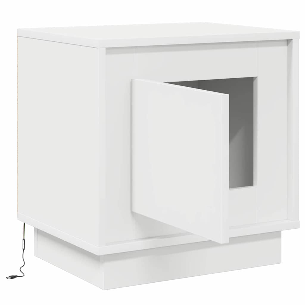 Noćni ormar 2 pcs Bijelo 44 x 34,5 x 45 cm Konstruirano drvo