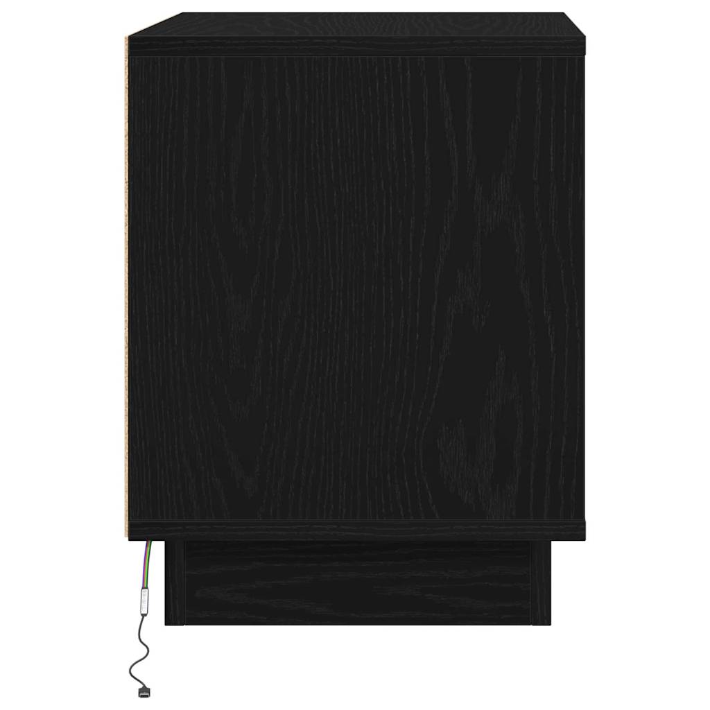 Noćni ormar Crna 44 x 34,5 x 45 cm Konstruirano drvo