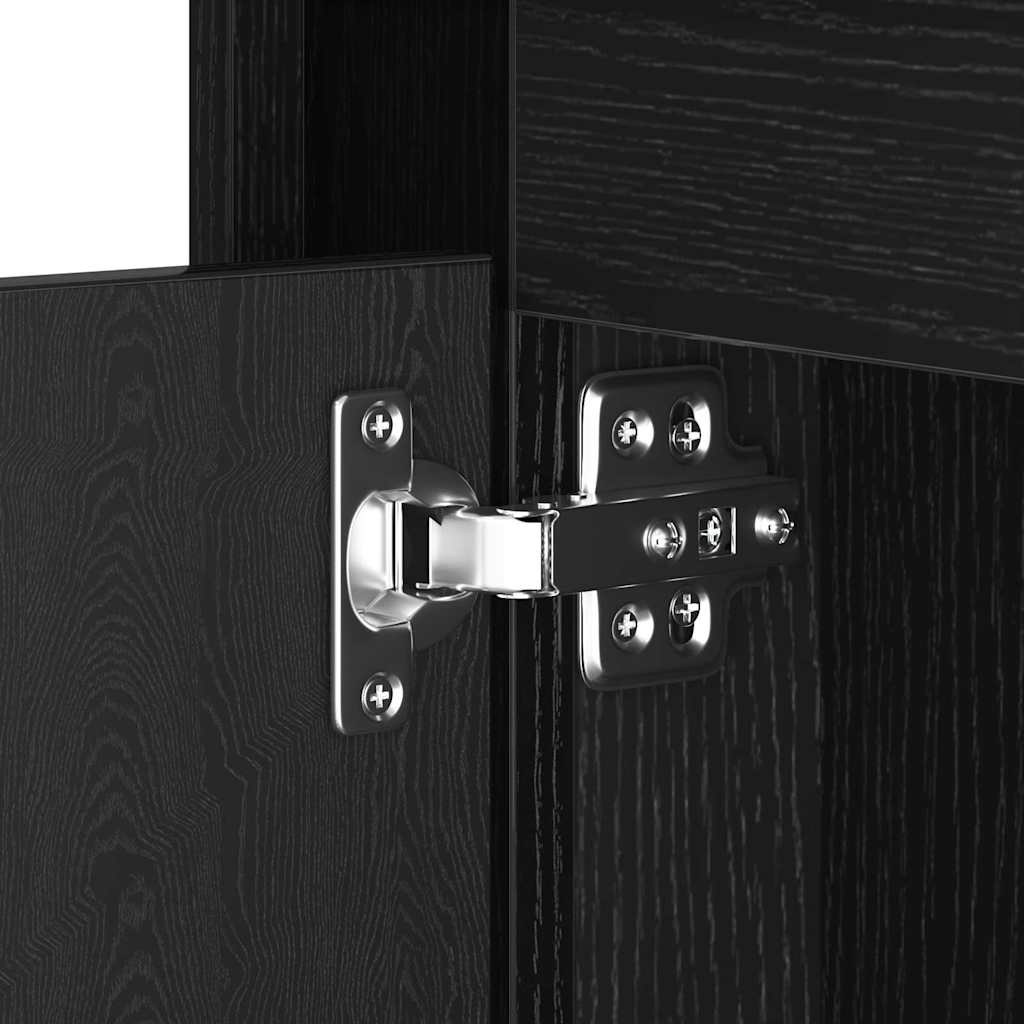 Noćni ormar 2 pcs Crna 44 x 34,5 x 45 cm Konstruirano drvo