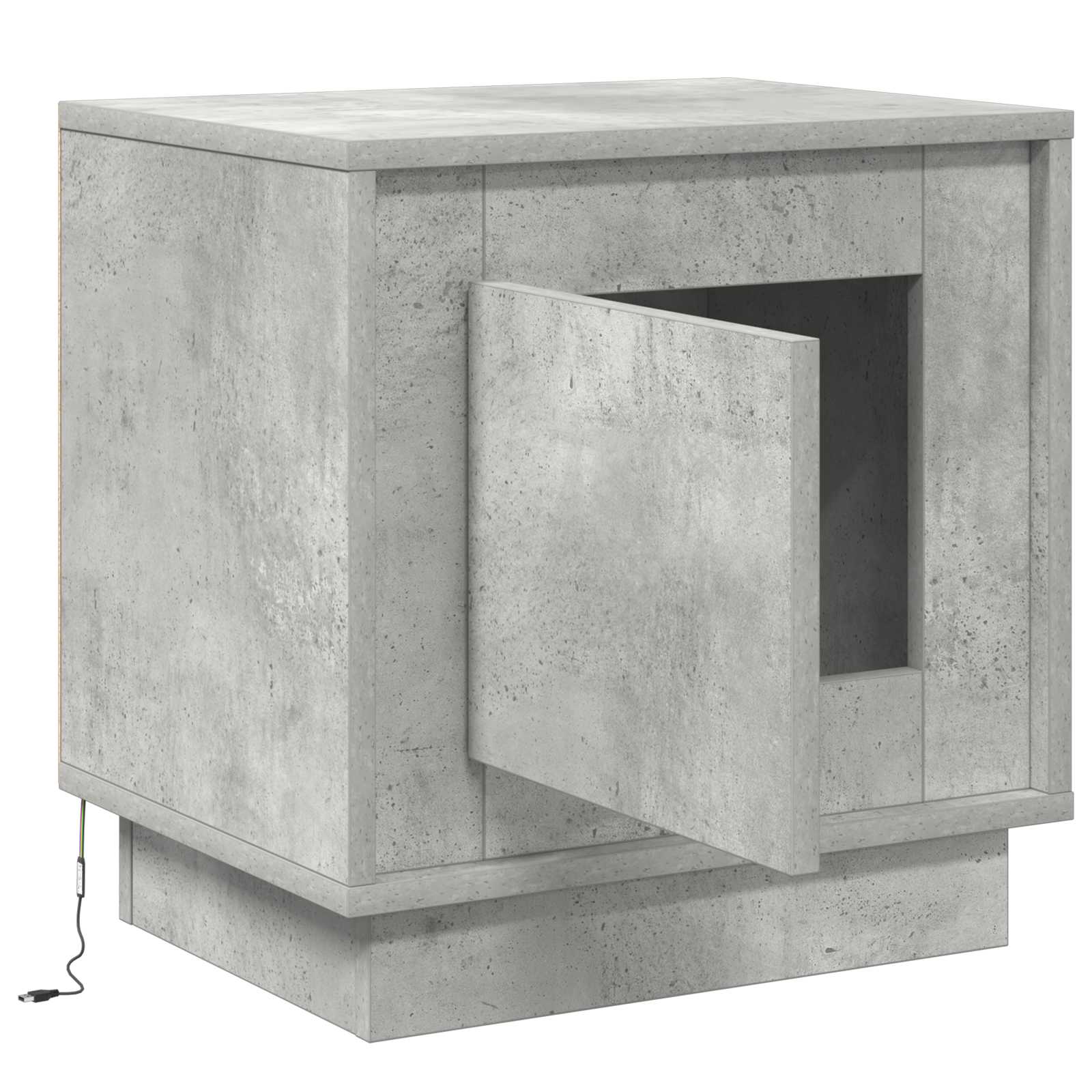 Noćni ormar Betonski sivi 44 x 34,5 x 45 cm Konstruirano drvo