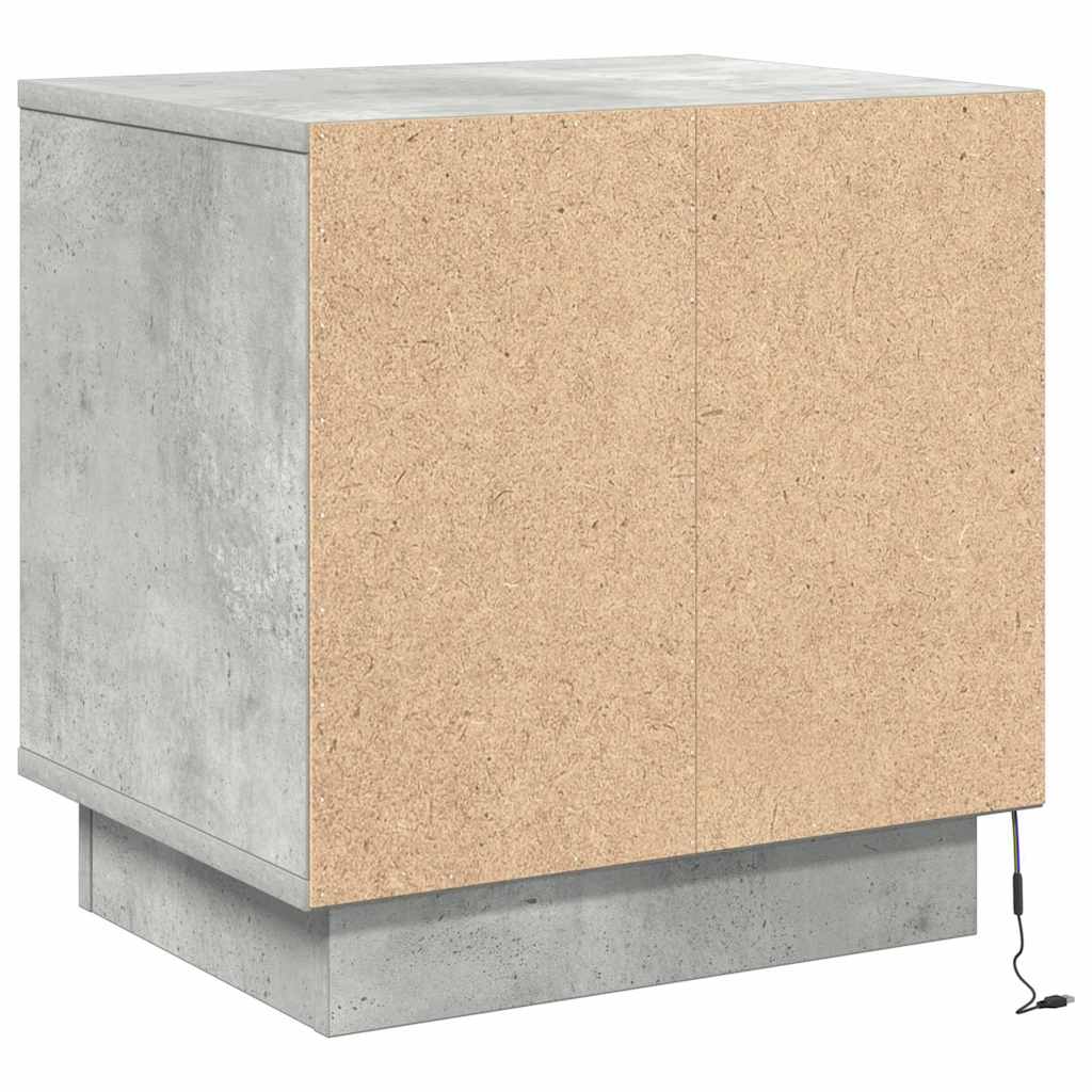 Noćni ormar Betonski sivi 44 x 34,5 x 45 cm Konstruirano drvo