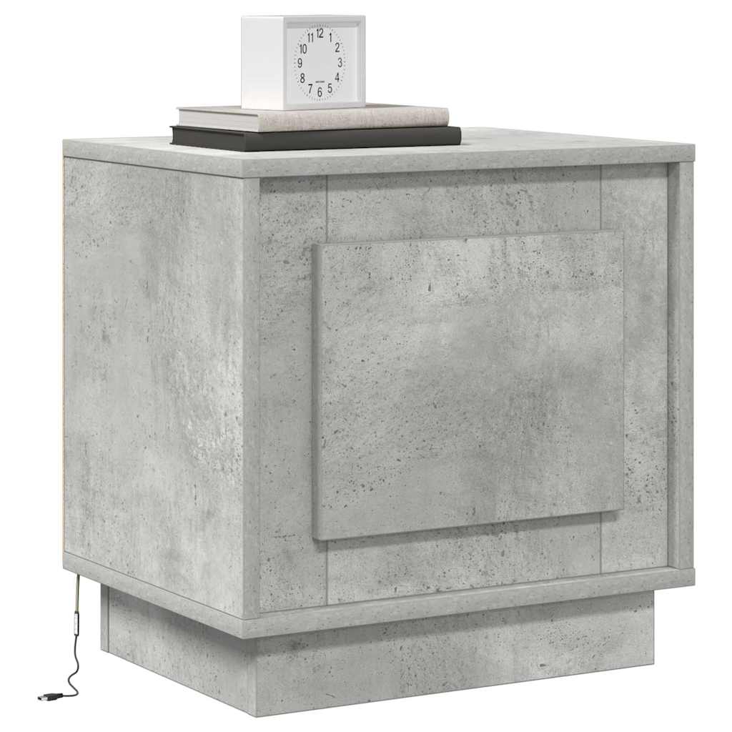 Noćni ormar Betonski sivi 44 x 34,5 x 45 cm Konstruirano drvo