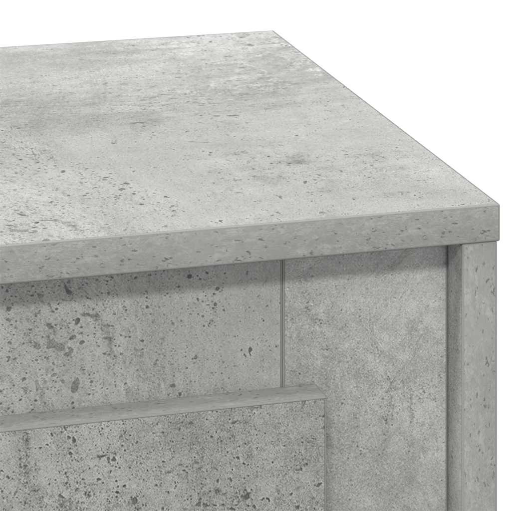 Noćni ormar S LED lampica 2 pcs Betonski sivi 44 x 34,5 x 45 cm
