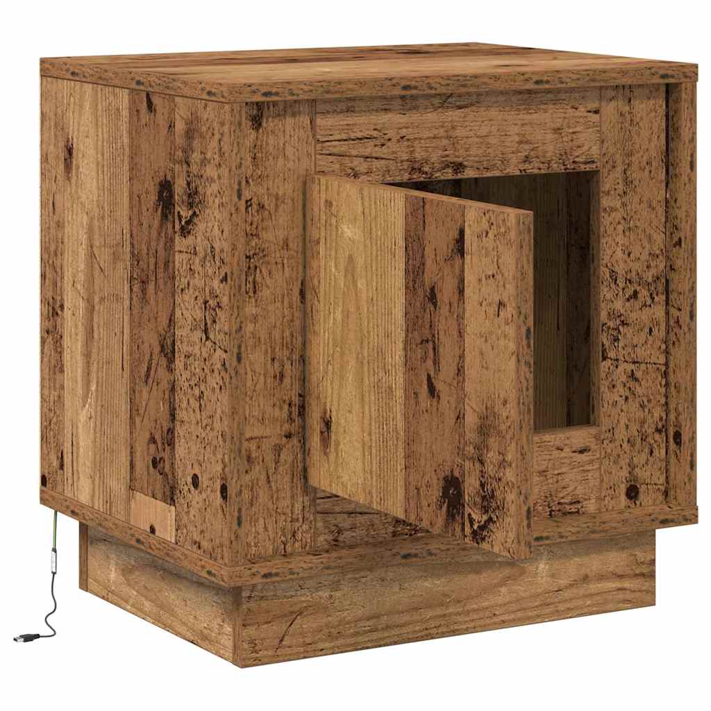 Noćni ormar Staro drvo 44 x 34,5 x 45 cm Konstruirano drvo