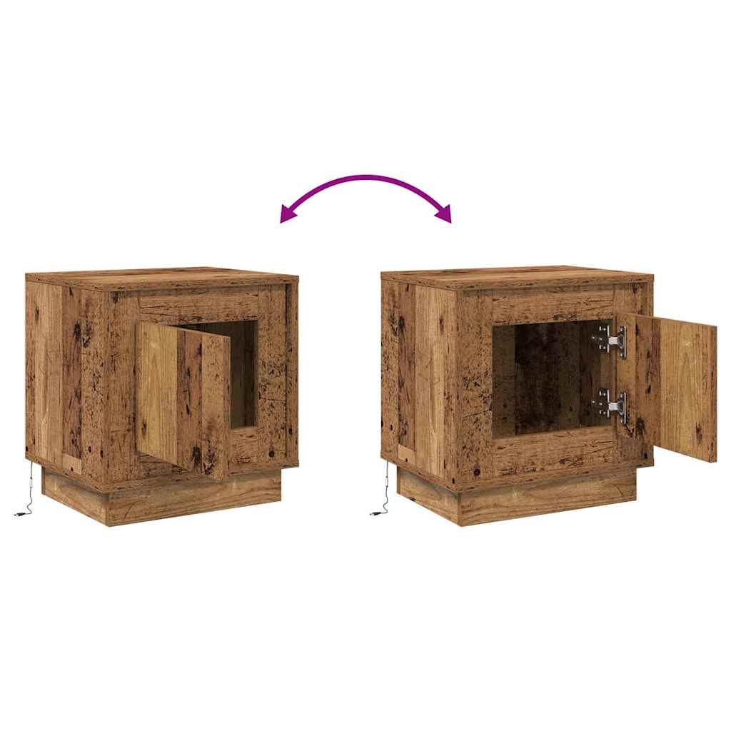 Noćni ormar Staro drvo 44 x 34,5 x 45 cm Konstruirano drvo