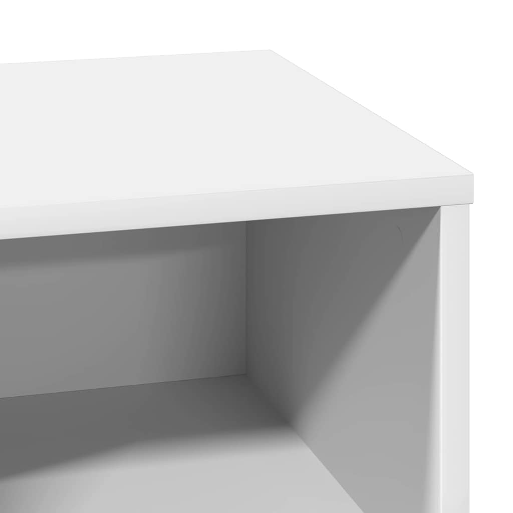 Noćni ormar 2 pcs Bijelo 50 x 34,5 x 50 cm. Konstruirano drvo