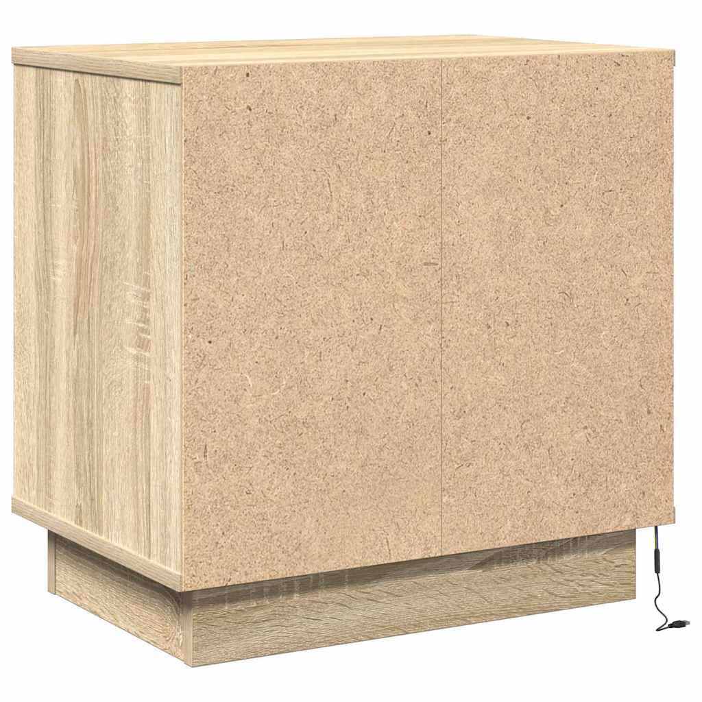 Noćni ormar Sonoma hrast 50 x 34,5 x 50 cm. Konstruirano drvo