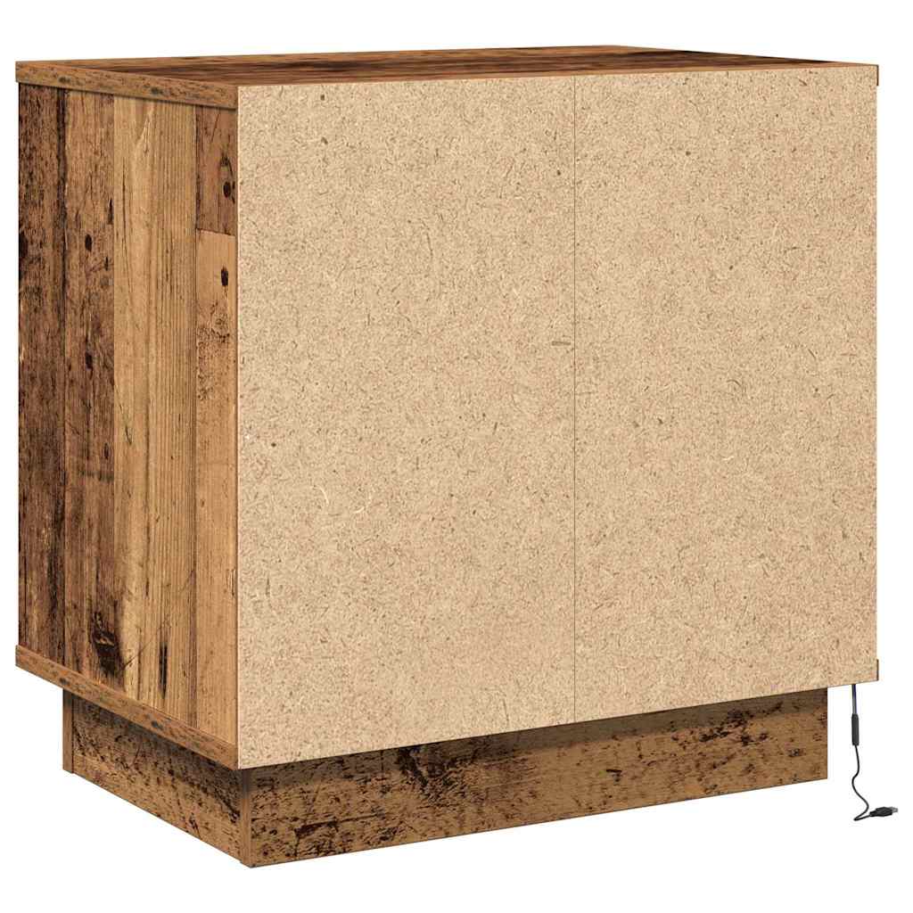 Noćni ormar s ladicama 2 pcs Staro drvo 50 x 34,5 x 50 cm.