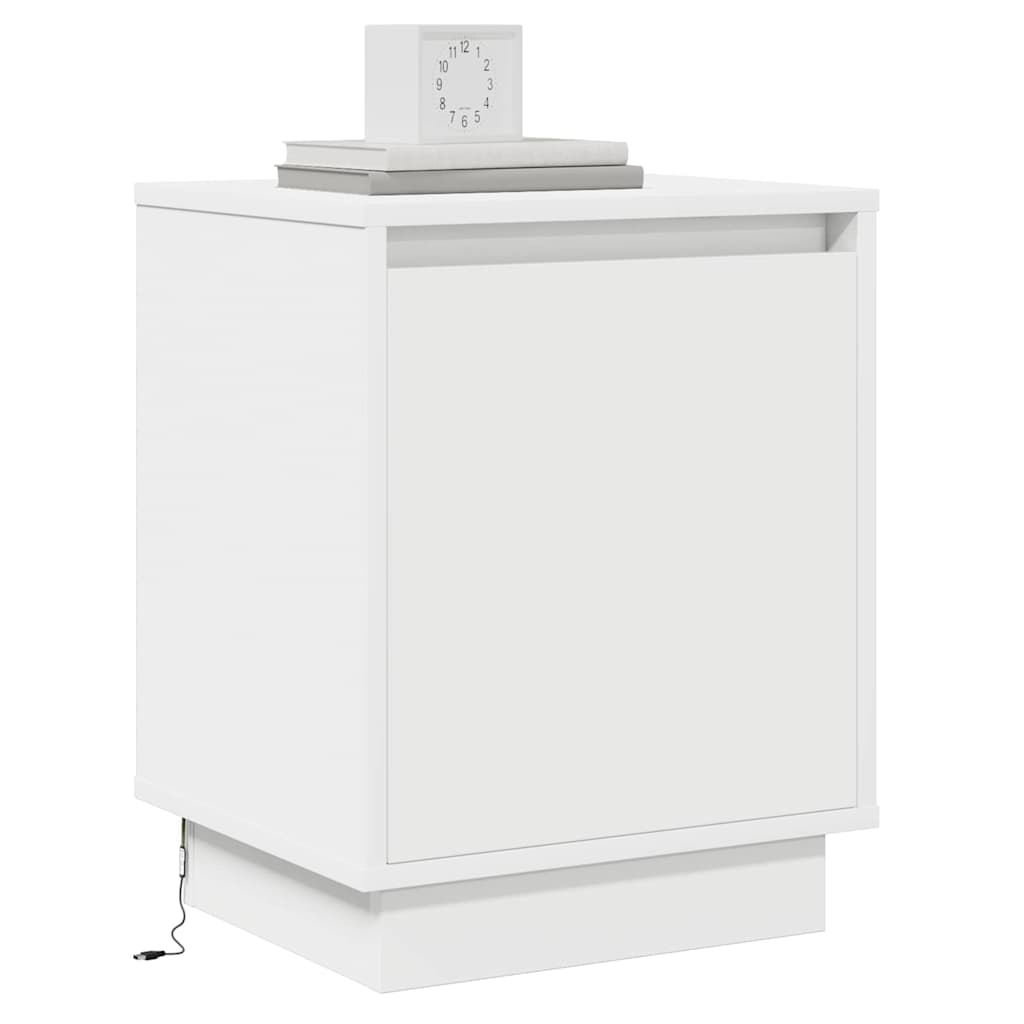 Noćni ormar 2 pcs Bijelo 39 x 34,5 x 50 cm Konstruirano drvo
