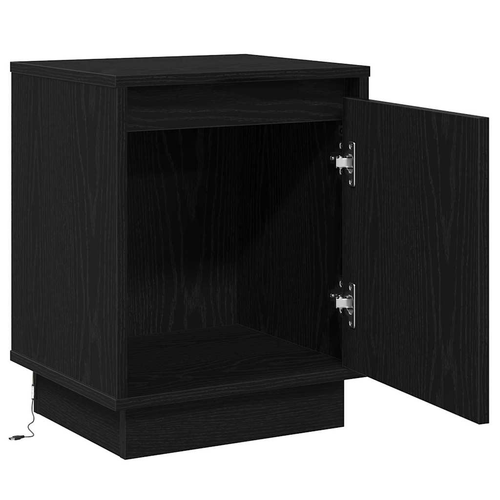 Noćni ormar 2 pcs Crni hrast 39 x 34,5 x 50 cm