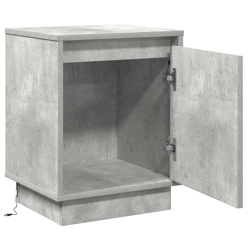Noćni ormar Betonski sivi 39 x 34,5 x 50 cm Konstruirano drvo