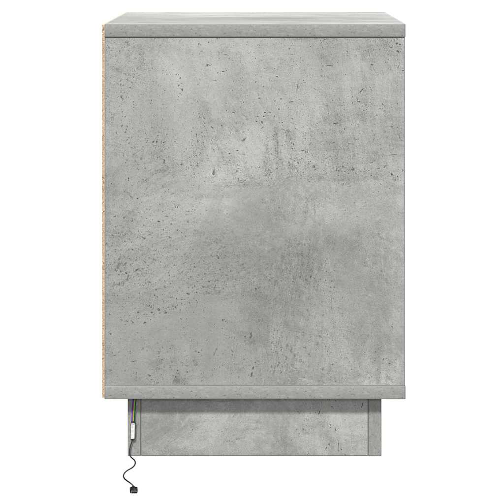 Noćni ormar Betonski sivi 39 x 34,5 x 50 cm Konstruirano drvo