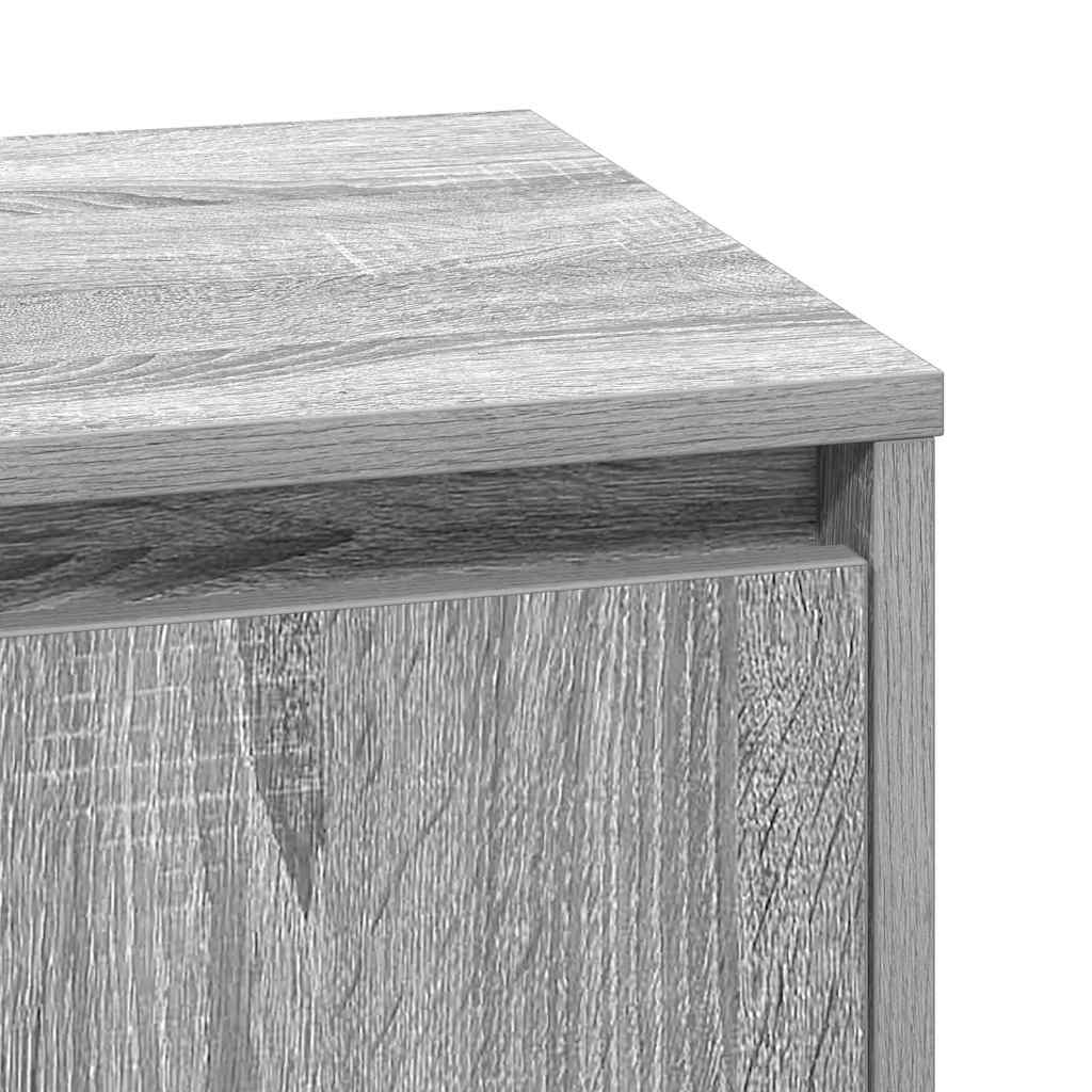 Noćni ormar 2 pcs Siva 39 x 34,5 x 50 cm Konstruirano drvo
